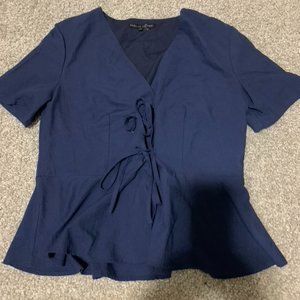 English Factory Navy Blouse